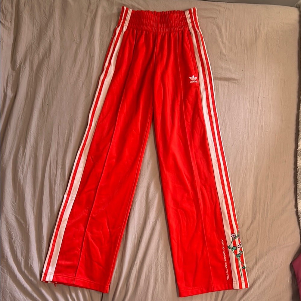 Adidas Track Pants with Embroidery